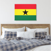 Vlag van Ghana Canvas Afdruk (Insitu (Slaapkamer))