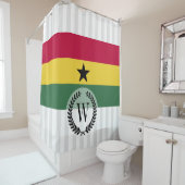 Vlag van Ghana Douchegordijn (In situ)