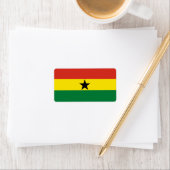 Vlag van Ghana Etiket (Insitu)