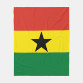 Vlag van Ghana Fleece Deken (Voorkant)
