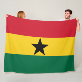 Vlag van Ghana Fleece Deken