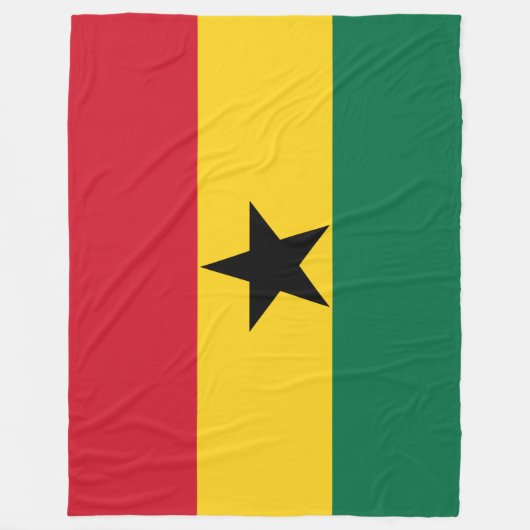 Vlag van Ghana Fleece Deken (Voorkant)