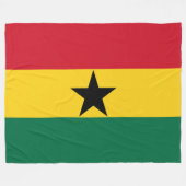 Vlag van Ghana Fleece Deken (Voorkant (Horizontaal))