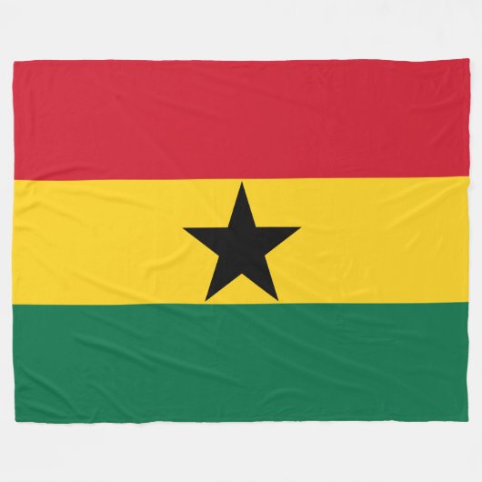 Vlag van Ghana Fleece Deken (Voorkant (Horizontaal))