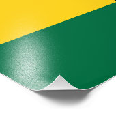 Vlag van Ghana Foto Afdruk (Hoek)