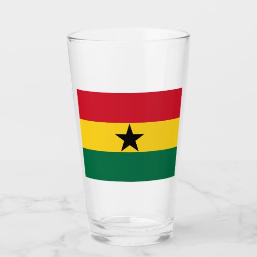 Vlag van Ghana Glas (Voorkant)