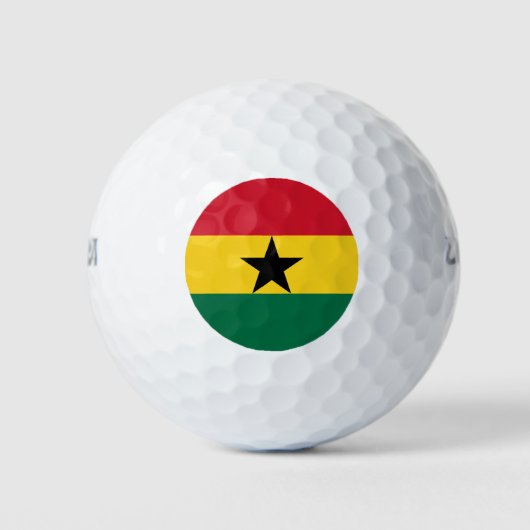 Vlag van Ghana Golfballen (Voorkant)