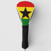 Vlag van Ghana Golfheadcover (Voorkant)