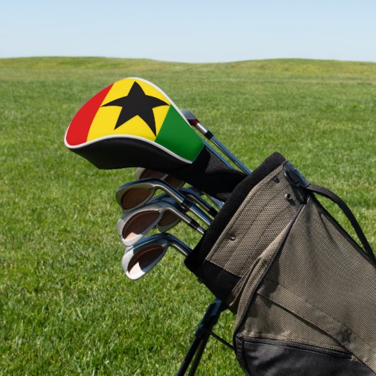 Vlag van Ghana Golfheadcover (Insitu)