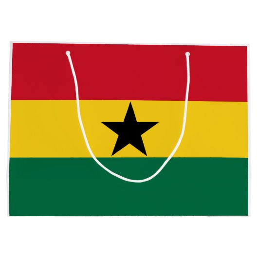 Vlag van Ghana Groot Cadeauzakje (Achterkant)