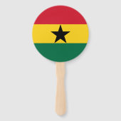 Vlag van Ghana Handwaaier (Achterkant)