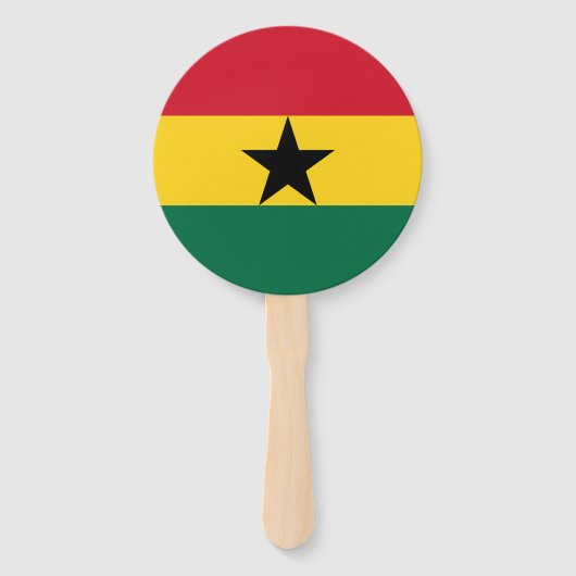 Vlag van Ghana Handwaaier (Voorkant)