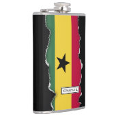 Vlag van Ghana Heupfles (Rechts)