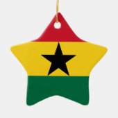 Vlag van Ghana Keramisch Ornament (Voorkant)