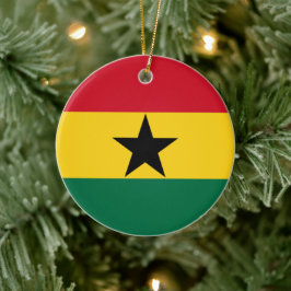 Vlag van Ghana Keramisch Ornament