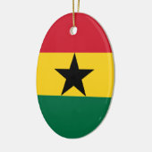 Vlag van Ghana Keramisch Ornament (Links)