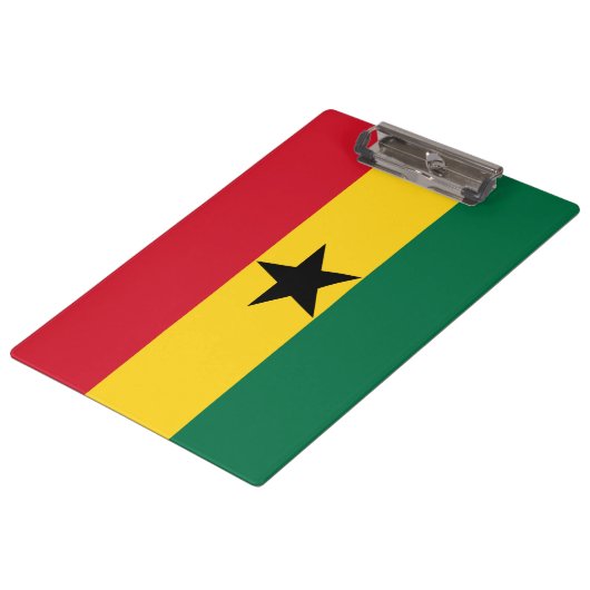 Vlag van Ghana Klembord (Gekanteld)