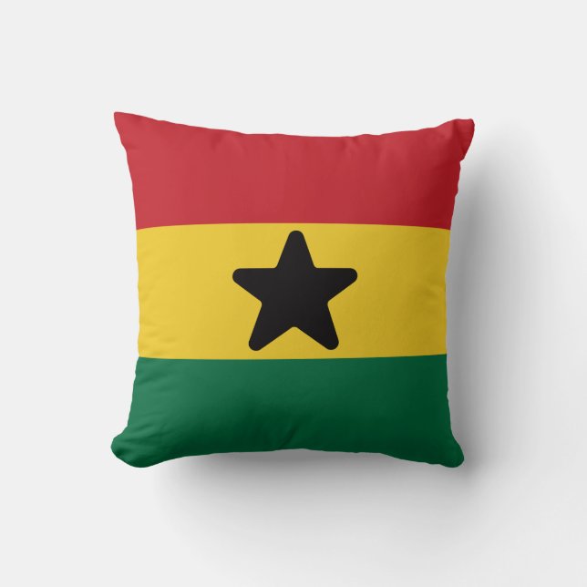 Vlag van Ghana Kussen (Voorkant)
