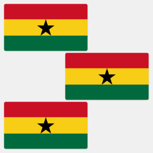 Vlag van Ghana Labels
