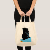 vlag van ghana - landkaart tote bag (Voorkant (product))