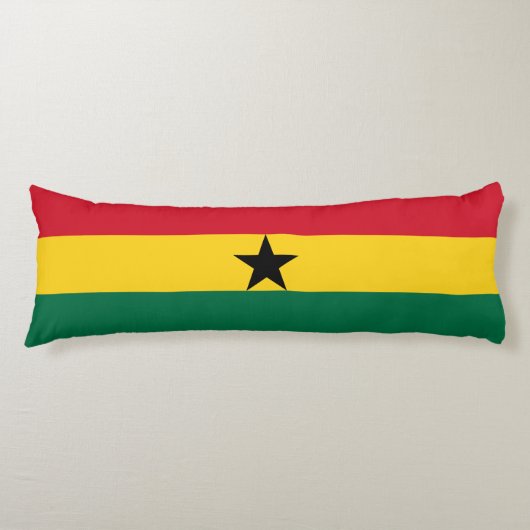 Vlag van Ghana Lichaamskussen (Voorkant)