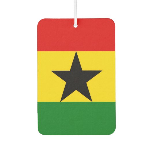 Vlag van Ghana Luchtverfrisser (Voorkant)