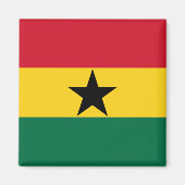 Vlag van Ghana Magneet (Voorkant)