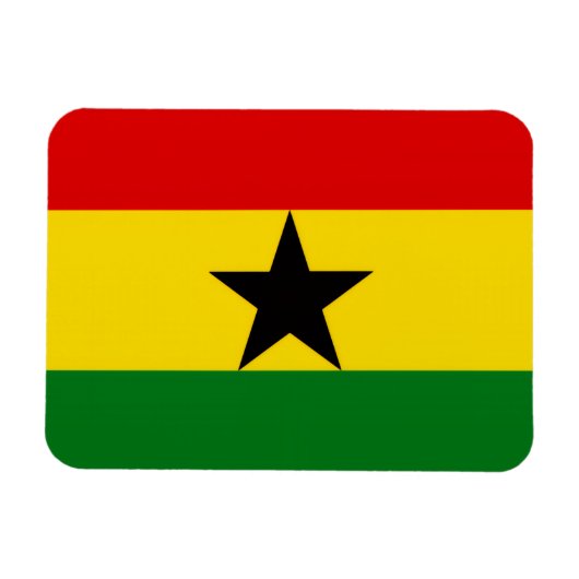 Vlag van Ghana Magneet (Horizontaal)