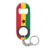 Vlag van Ghana Mini Flessenopener (Achterkant)