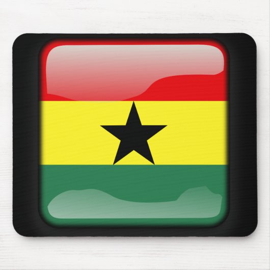 Vlag van Ghana Muismat (Voorkant)