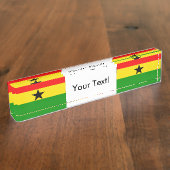 Vlag van Ghana Naambordje (Zijkant)