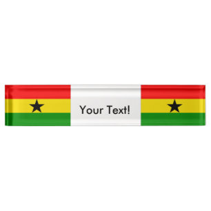 Vlag van Ghana Naambordje