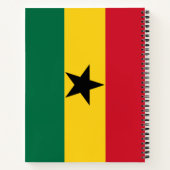 Vlag van Ghana Notitieboek (Achterkant)