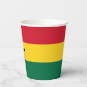 Vlag van Ghana Papieren Bekers (Achterkant)