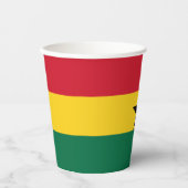 Vlag van Ghana Papieren Bekers (Voorkant)