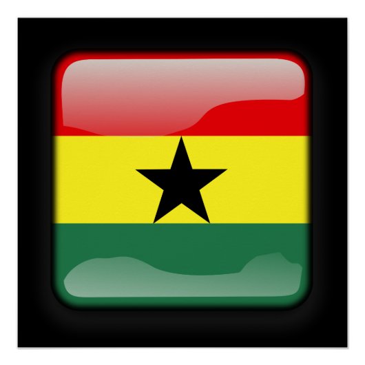 Vlag van Ghana Perfect Poster (Voorkant)