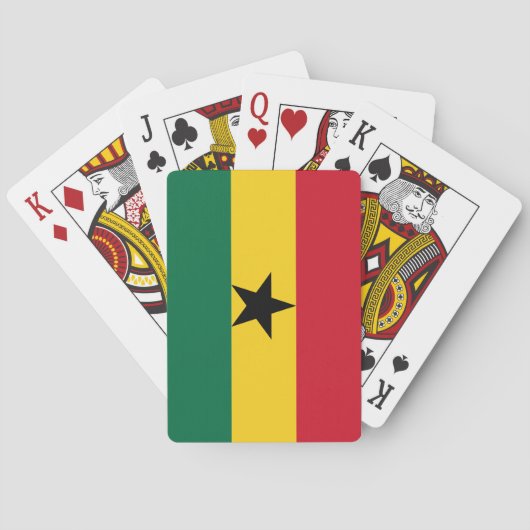 Vlag van Ghana Pokerkaarten (Achterkant)