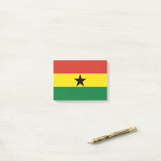 Vlag van Ghana Post-it® Notes (Op bureau)