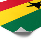Vlag van Ghana Poster (Hoek)