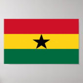 Vlag van Ghana Poster (Voorkant)