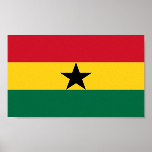 Vlag van Ghana Poster (Voorkant)