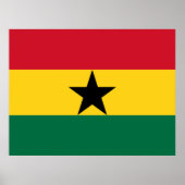 Vlag van Ghana Poster (Voorkant)