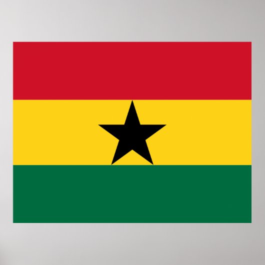 Vlag van Ghana Poster (Voorkant)
