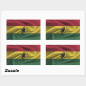 Vlag van Ghana Rechthoekige Sticker (Vel)