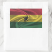 Vlag van Ghana Rechthoekige Sticker (Tas)