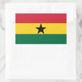 Vlag van Ghana Rechthoekige Sticker (Tas)