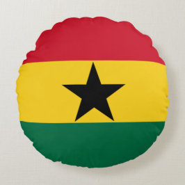 Vlag van Ghana Rond Kussen