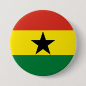 Vlag van Ghana Ronde Button 7,6 Cm (Voorkant)