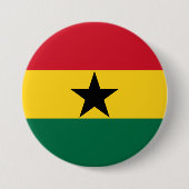 Vlag van Ghana Ronde Button 7,6 Cm (Voorkant)