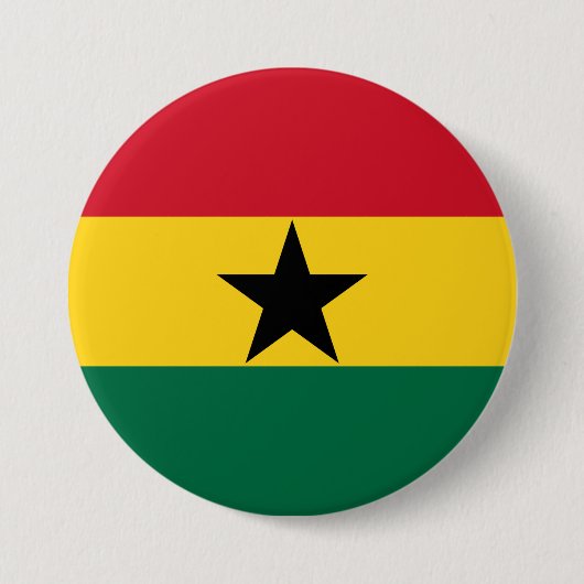 Vlag van Ghana Ronde Button 7,6 Cm (Voorkant)